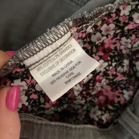 Modcloth Grey Fitted Cargo Pants Gray 20 Strech - Picture 4 of 4